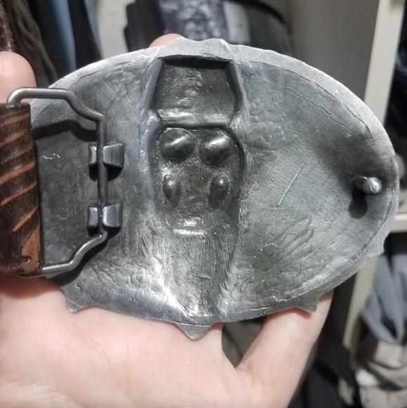 New Cowboy Skull skeleton belt buckle - Picture 7 of 8